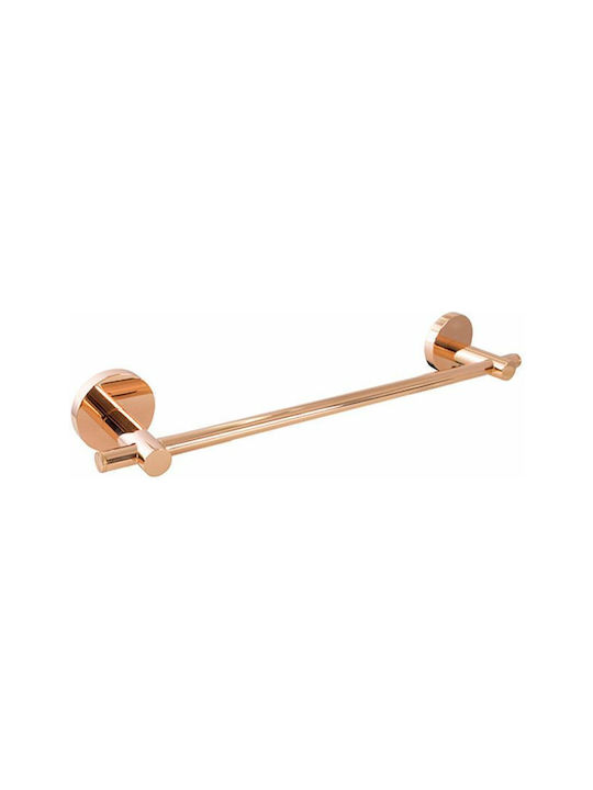 Piccadilly Single Wall-Mounted Bathroom Rail ​40x40cm Gold