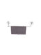 Tekno-Tel Single Wall-Mounted Bathroom Rail ​47x10cm Silver