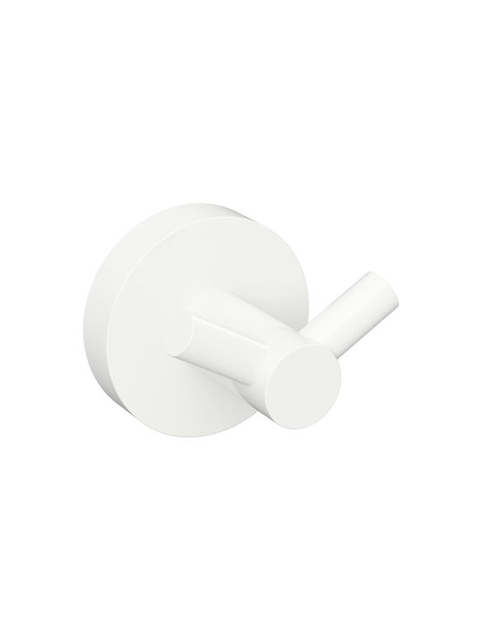 Bemeta Double Wall-Mounted Bathroom Hook ​5.5x5.5cm White