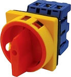 0-1 3P On-Off switch Rotary Yellow 1pcs