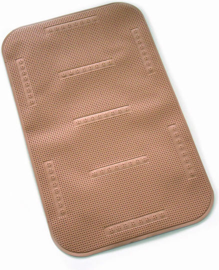 Octopus Rutschfeste Badematte mit Saugnäpfen Beige 37x61εκ.