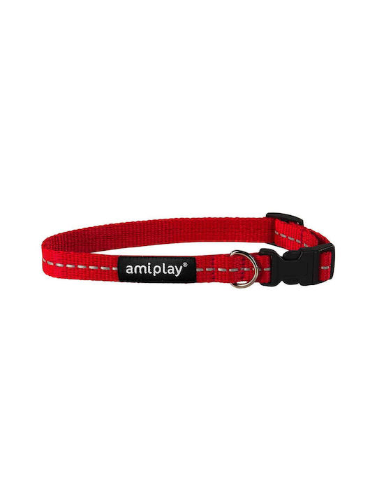 Amiplay Reflective Κολάρο Σκύλου σε Κόκκινο χρώμα Large 20mm x 35 - 50cm