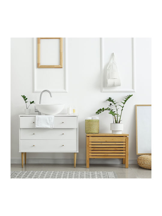 ML-Design Επικαθήμενος Νιπτήρας Κεραμικός 28x28x11.6cm Λευκός