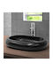 ML-Design Deasupra Blatului Chiuvetă Ceramică 65x45x11cm Negru
