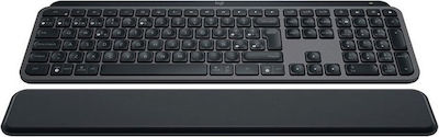 Logitech MX Keys S & MX Keys Mini Fără fir Bluetooth Doar tastatura Engleză US Graphite with Wrist Support