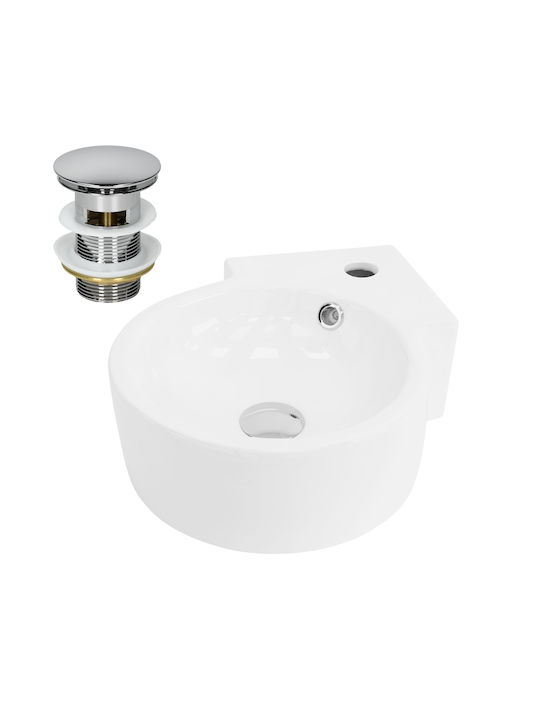 ML-Design Aufgesetztes Waschbecken Keramik 45x36x13cm Weiß