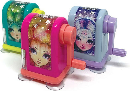 Nebulous Stars Wooden Sharpener Barrel with Crank (Μiscellaneous Colours) 1pcs