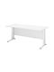 Birou Profesional Basic Din Lemn Alb Cu Picioare Metalice 180x80x75cm EO998,2