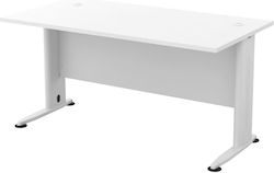Wooden Basic Professional Office Desk White L150xW80xH75cm