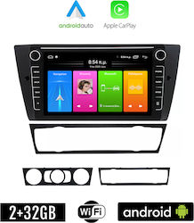 Kirosiwa Car-Audiosystem für BMW E90 / E91 / E92 / Serie 3 (E91) / Serie 3 2005-2012 (Bluetooth/USB/WiFi/GPS/Apple-Carplay/Android-Auto) mit Touchscreen 8"