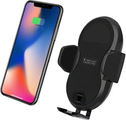Techly Car Mobile Mount with Wireless Charging 10W Black Techly Car Mobile Mount with Wireless Charging 10W Black