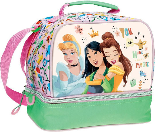 Gim Princess Summer Fun Σχολικό Τσαντάκι Φαγητού Ώμου 4.5lt Πολύχρωμο Disney Princess 20x15x21cm