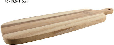 Hit Rectangular Wooden Chopping Board Beige 45x13.8cm