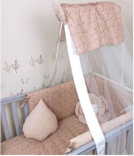Baby Star Duvet Crib Cotton Foliage Pink 110x150cm