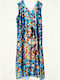 Cuca Maxi Abendkleid Blau