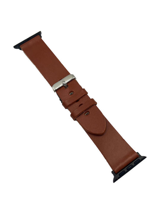 Tzevelion Leather Strap Bordeaux/Silver 24mm