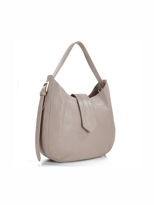 Passaggio Leather Leather Women's Bag Shoulder Beige