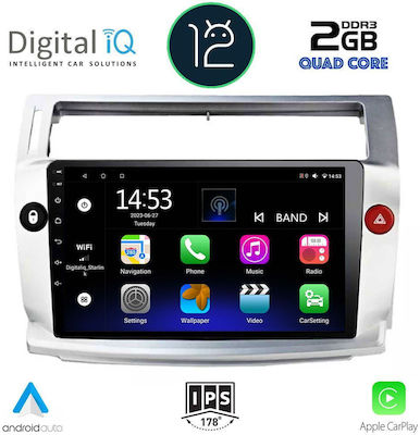 Digital IQ Car-Audiosystem für Citroen C4 2004-2011 (Bluetooth/USB/WiFi/GPS/Apple-Carplay) mit Touchscreen 9"