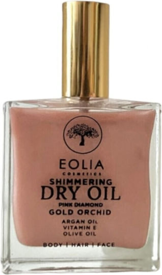 Eolia Cosmetics Gold Orchid Pink Diamond Multi-Purpose Dry Shimmering Care Oil 100ml