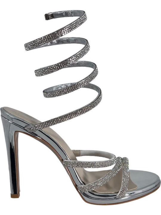 ExclusiveShoes Πέδιλα Ασημί