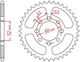 Rear Sprocket for Suzuki Address