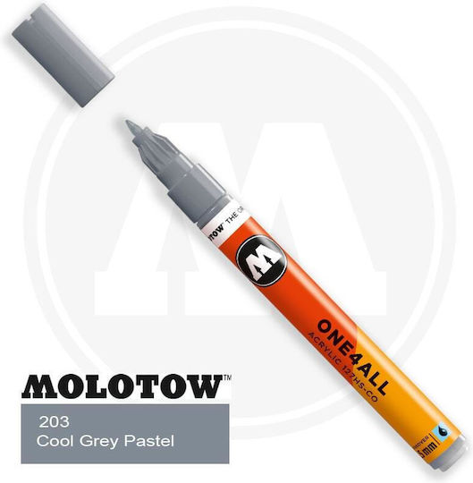 Molotow One4all Ακρυλικός Μαρκαδόρος Γκρι 1.5mm