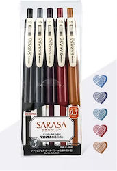 Zebra Sarasa Clip Pixuri Gel Set Culori Diferit...