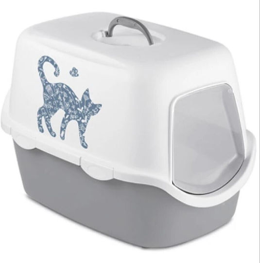 Stefanplast Cathy Griffe Τουαλέτα Γάτας Κλειστή Γκρι Μ56 x Π40 x Υ40cm
