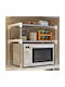 Factory Βάση για Φούρνο Μικροκυμάτων Μεταλλική 25x60x60.5εκ. Ασημί