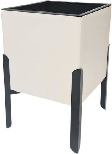 Atmosphera Tabletop Metal Base 36x36x36cm White