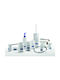 Porcelain Bathroom Accessory Set Blue 10pcs