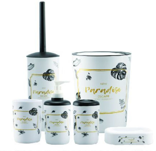 Paradise Set Accesorii Pentru Baie Plastic Multicolor 6 Bucăți