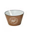Melina's Collection Bol de Servire Rotund Ceramică Maro cu Diametru 12buc