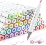 Ohuhu Permanent Markers Multicolour 48pcs