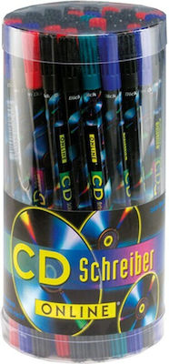 Online Markere pentru CD/DVD Multicolor 12buc