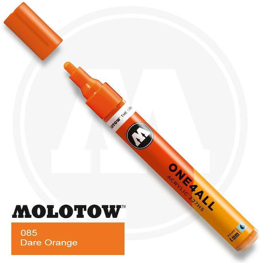 Molotow One4all Ακρυλικός Μαρκαδόρος Πορτοκαλί 4mm