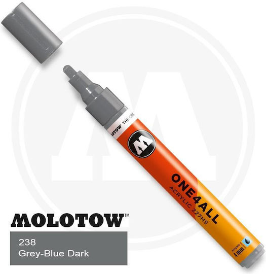 Molotow One4all Ακρυλικός Μαρκαδόρος Γκρι 4mm
