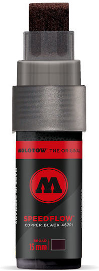 Molotow Ανεξίτηλος Μαρκαδόρος Μαύρος 15mm