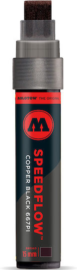 Molotow Ανεξίτηλος Μαρκαδόρος Μαύρος 15mm