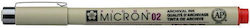 Sakura Pigma Micron 02 Μαρκαδόρος Σχεδίου Κόκκι...