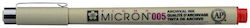 Sakura Pigma Micron 005 Fineliner 0.2mm Red
