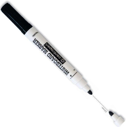 Centropen Μαρκαδόροι Πίνακα Μαύροι 2.5mm Σετ 10τμχ