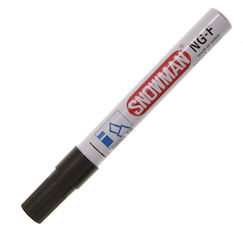 Snowman Marker Permanent Negru