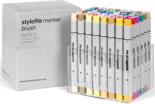 Stylefile Marker Ανεξίτηλοι Μαρκαδόροι Σετ 48 χρώματα