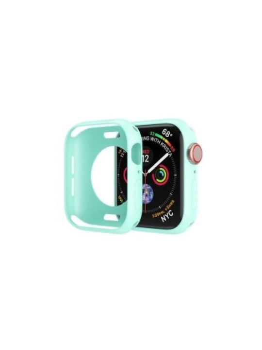 Carcasă de Silicon în culoarea Turcoaz pentru Apple Watch 41mm