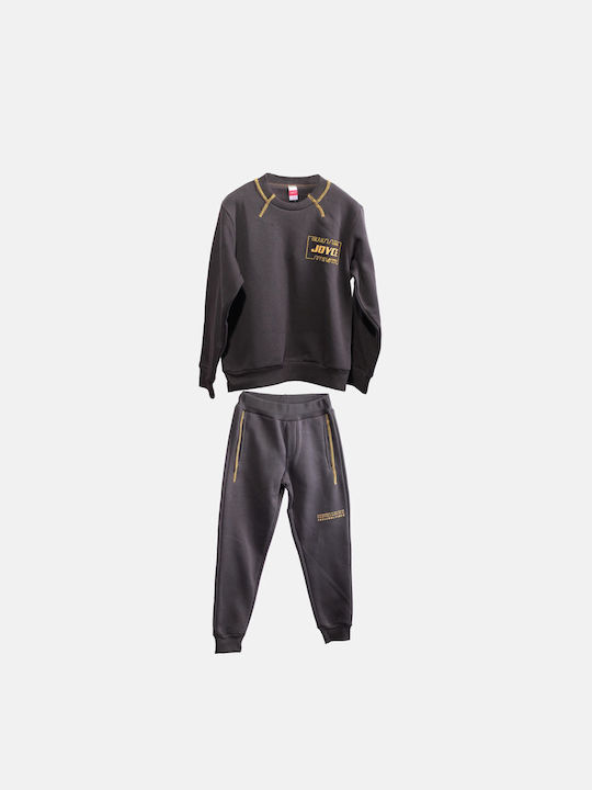 Joyce Kids Sweatpants Set Gray 2pcs