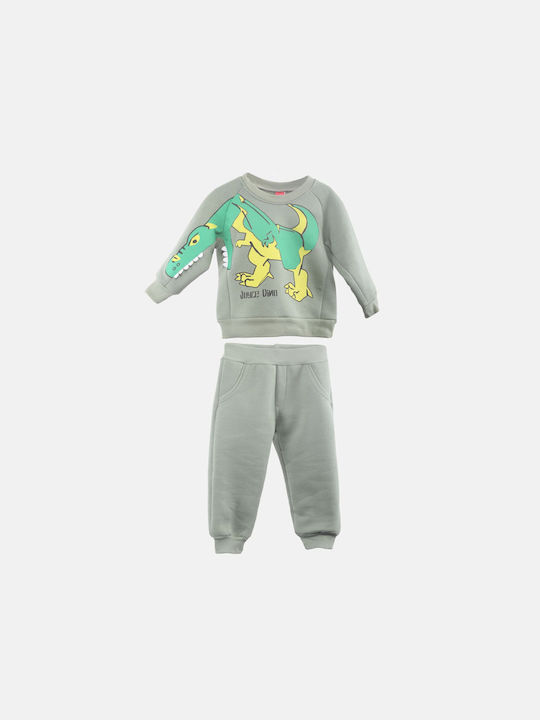 Joyce Kids Sweatpants Set Green 2pcs