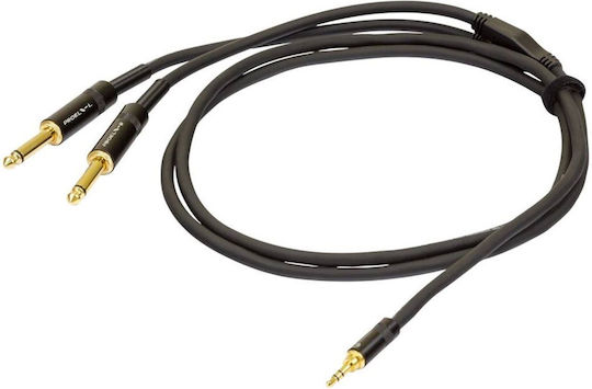Proel Cable 2 x 6.3mm male - 3.5mm male 1.5m (CHLP170LU15)