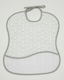 X-treme Baby Bib Fabric with Lace Band Gray 2pcs