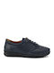 Δερμάτινα Γυναικεία Oxfords σε Μπλε Χρώμα